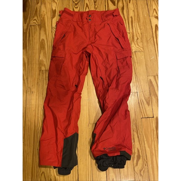 COLUMBIA TITANIUM Women’s M Snow Pants Omni-Heat Red Ski Snowboarding - Picture 1 of 5